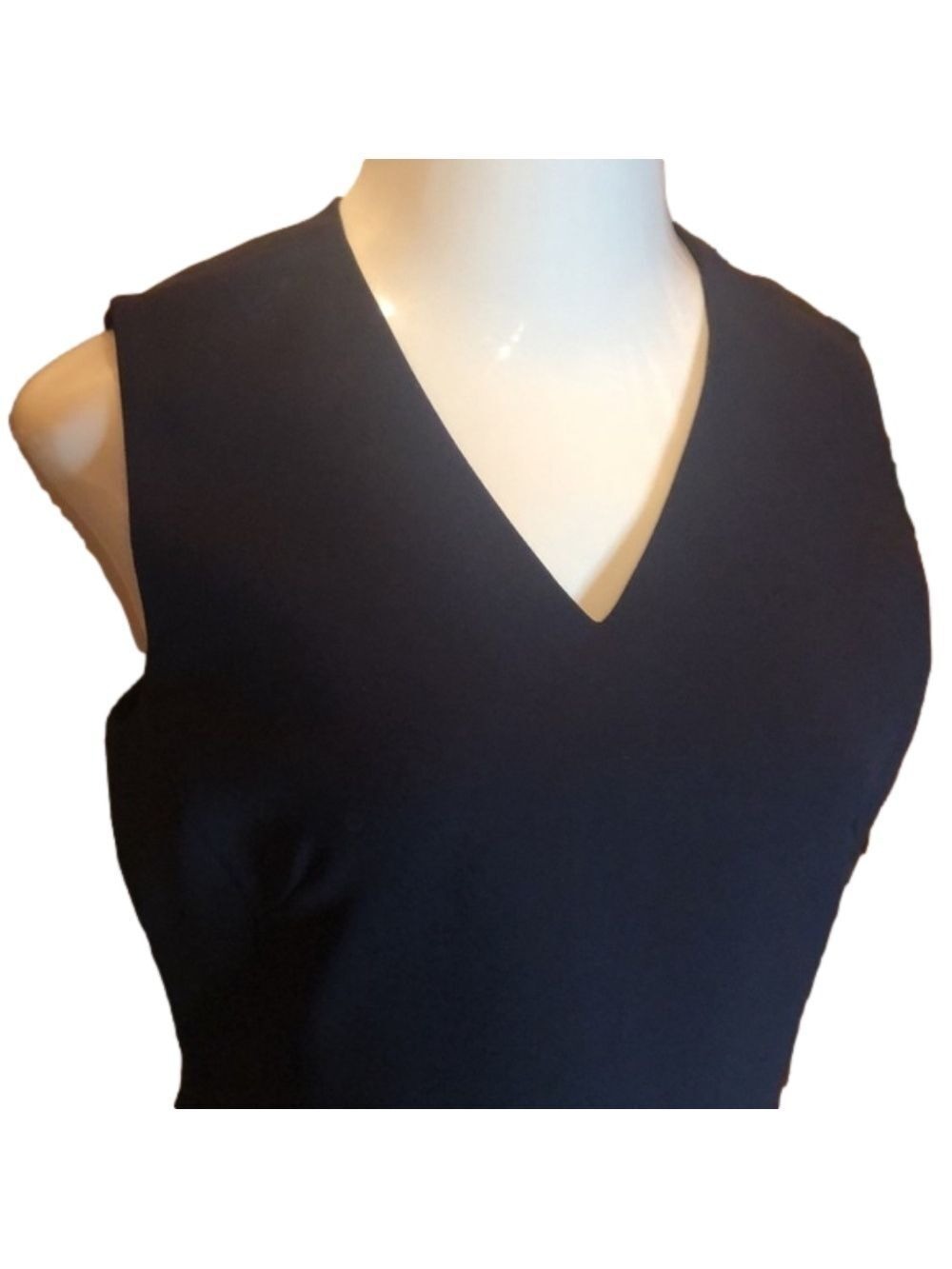 CASUAL CORNER COLLECTIBLES Dark Navy Blue Sleeveless Dress Blouse Size 14